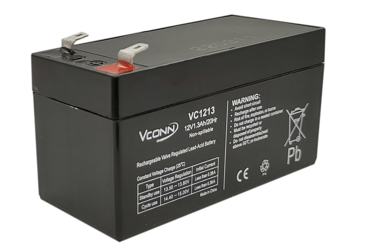 BATERÍA 12 VOLTIOS 1.3 AMPERES VC1213 VCONN