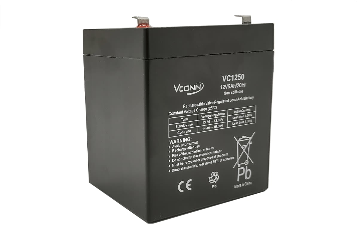 BATERÍA 12 VOLTIOS 5 AMPERES  UL VC1250 VCONN