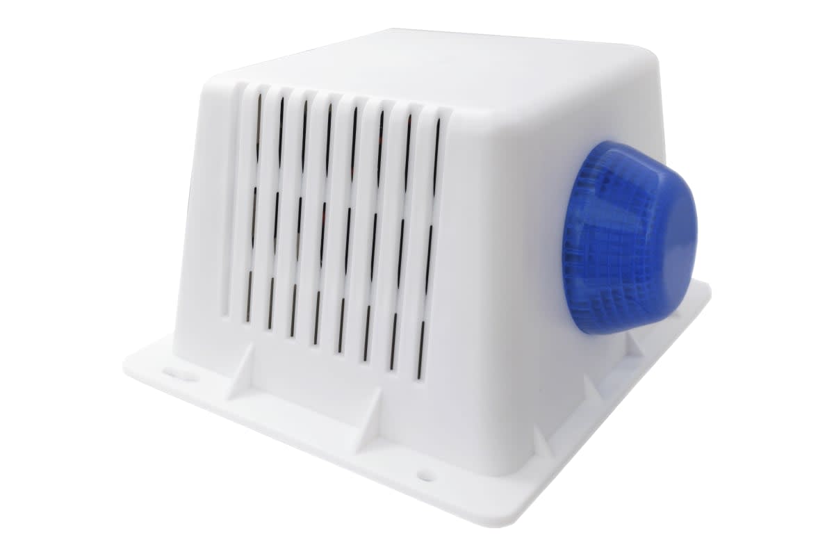 SIRENA  20W / BALIZA AZUL / TAMPER / GABINETE PLASTICO VCONN