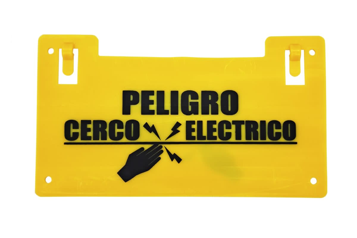 PLACA DE ADVERTENCIA PARA CERCO ELÉCTRICO JVA