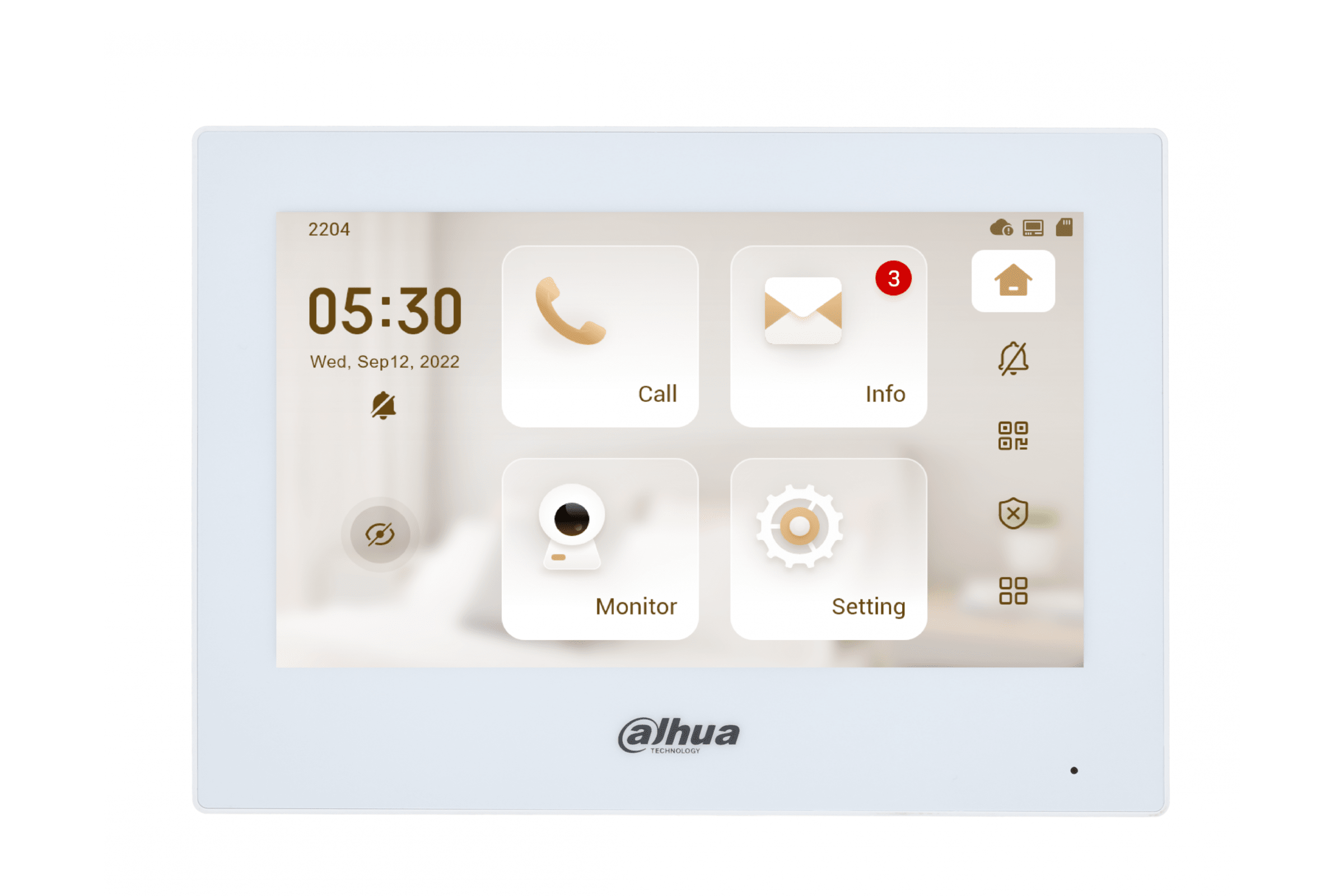 Monitor de Interior Dahua VTH2621GW-WP IP WIFI POE 7"
