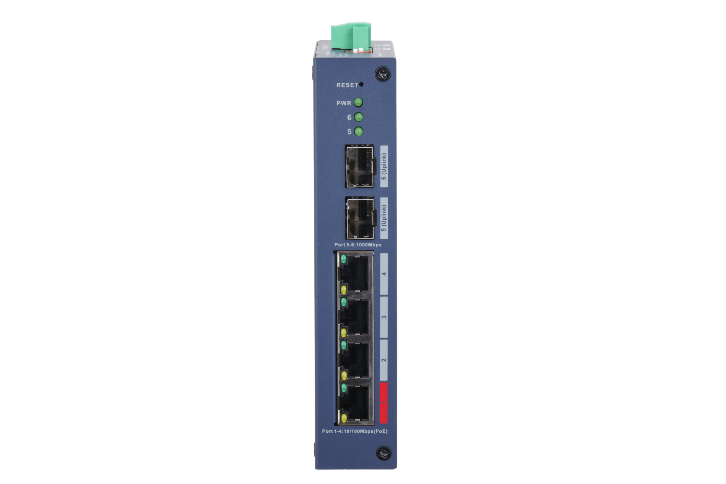 Switch Poe Dahua 4 Poe + 2 SFP DH-CHS4206-4ET-90 Reforzado